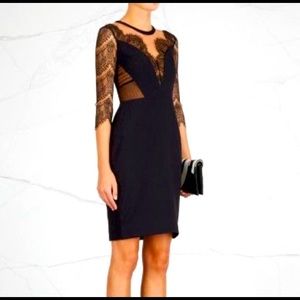 Elegant new lace black dress.